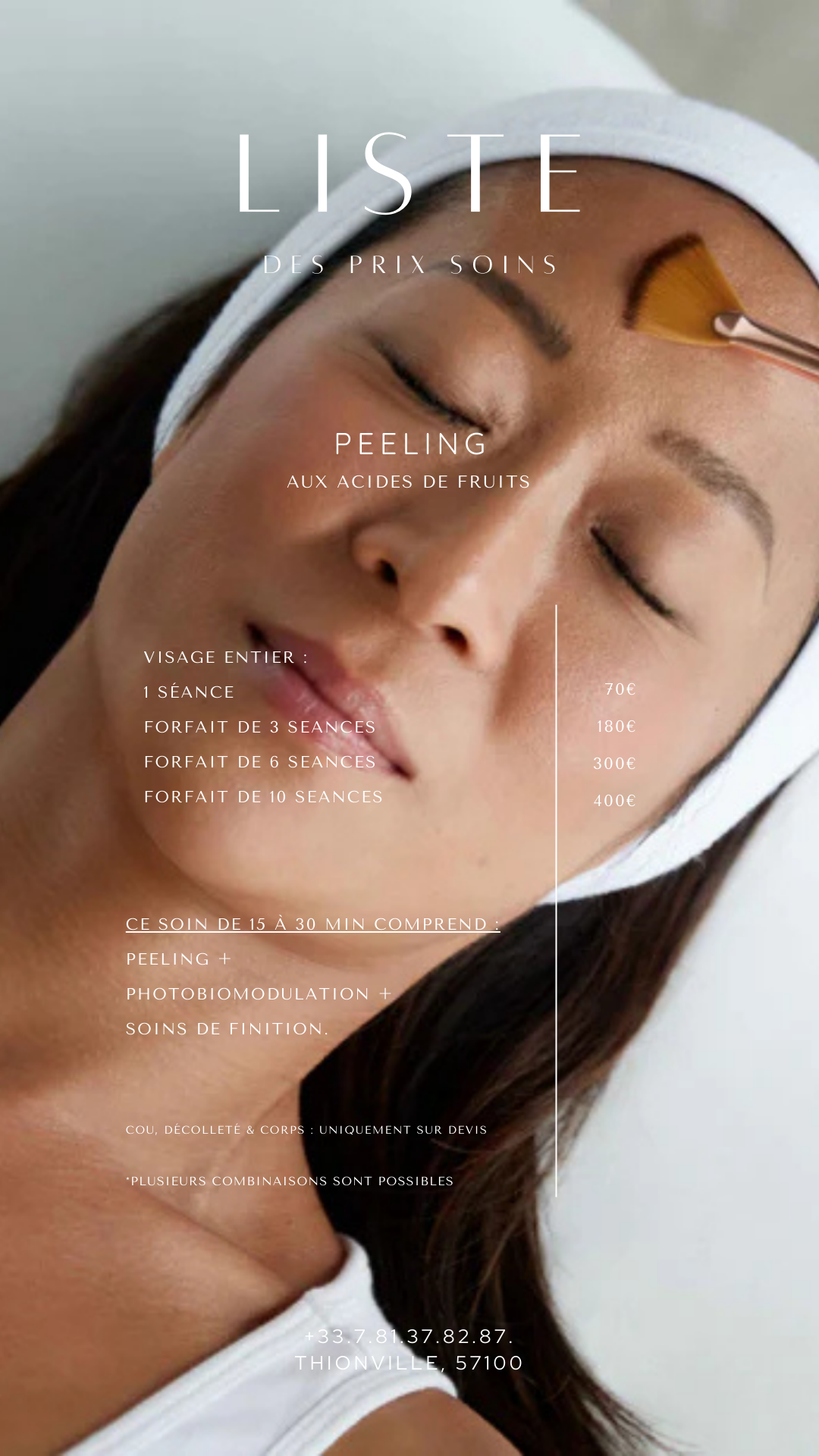 Peeling aux acides de fruits